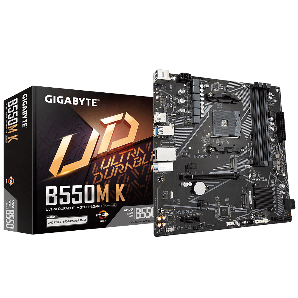 MOTHERBOARD GIGABYTE B550M K DDR4 AM4