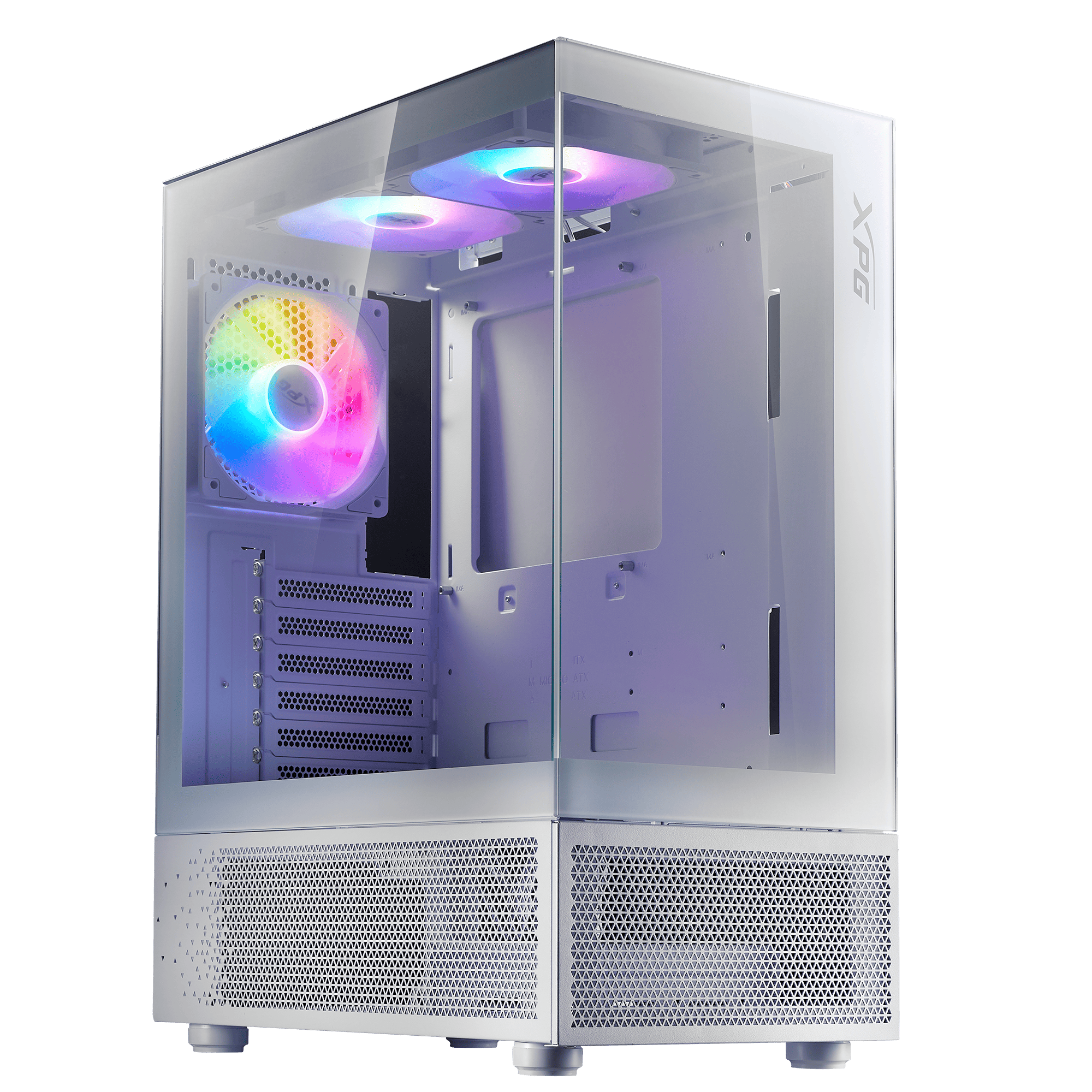 GABINETE ADATA XPG INVADER X MINI ARGB 5 FANS WHITE