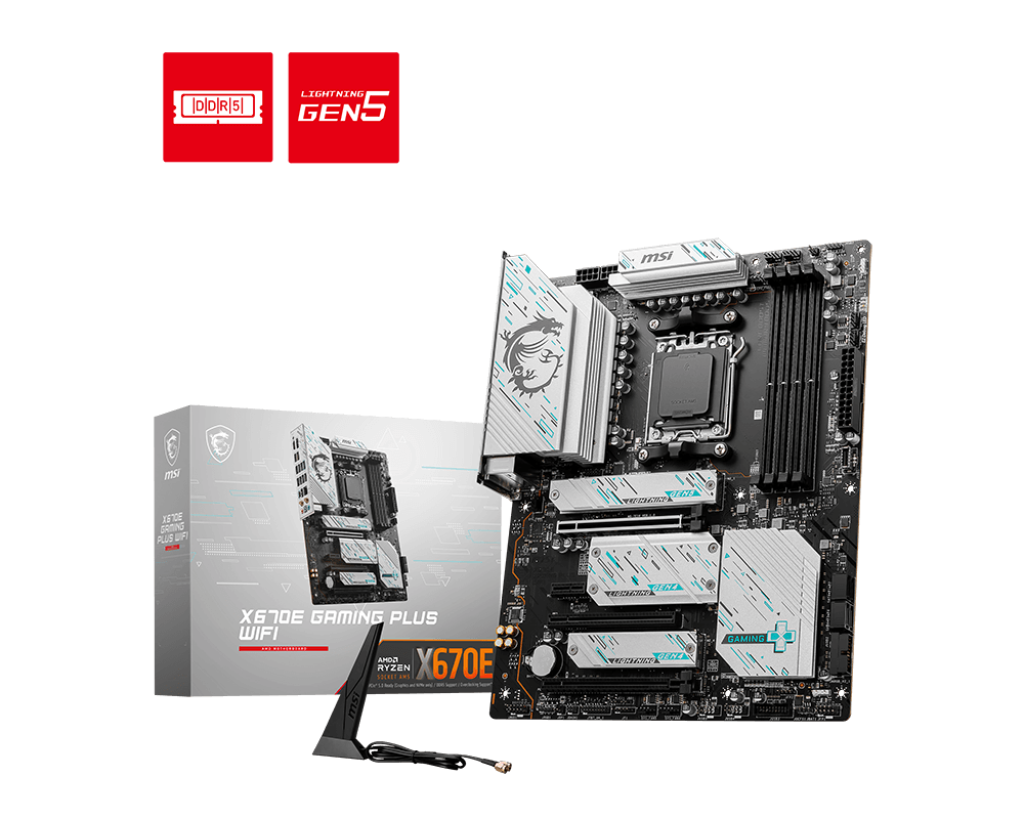 MOTHERBOARD MSI X670E MAG GAMING PLUS DDR5 AM5 WIFI