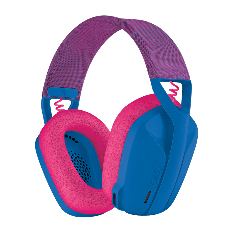 AURICULARES LOGITECH G435 LIGHTSPEED WIRELESS AZUL Y FRAMBUESA (CON MIC)