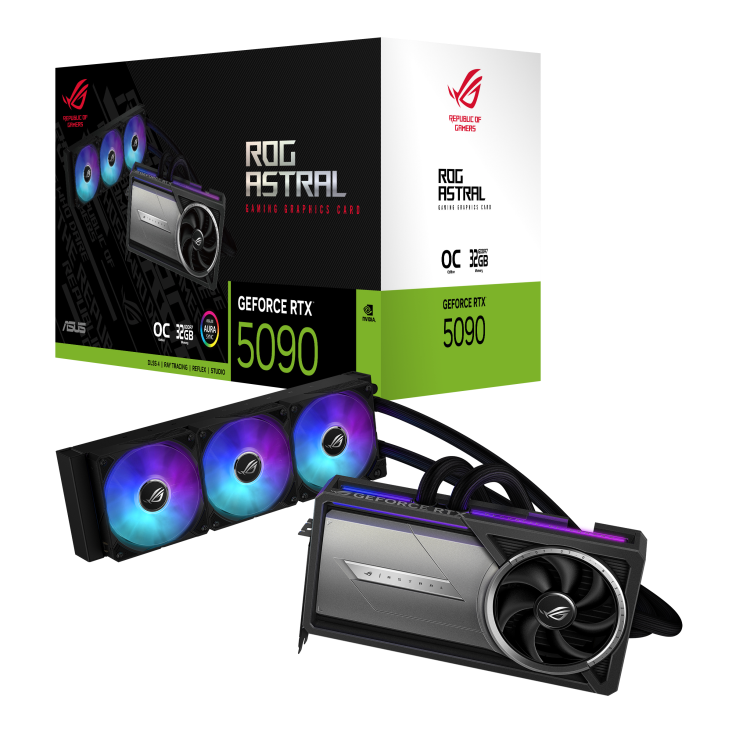 PLACA DE VIDEO ASUS RTX 5090 ROG ASTRAL LC 32GB GDDR7 OC