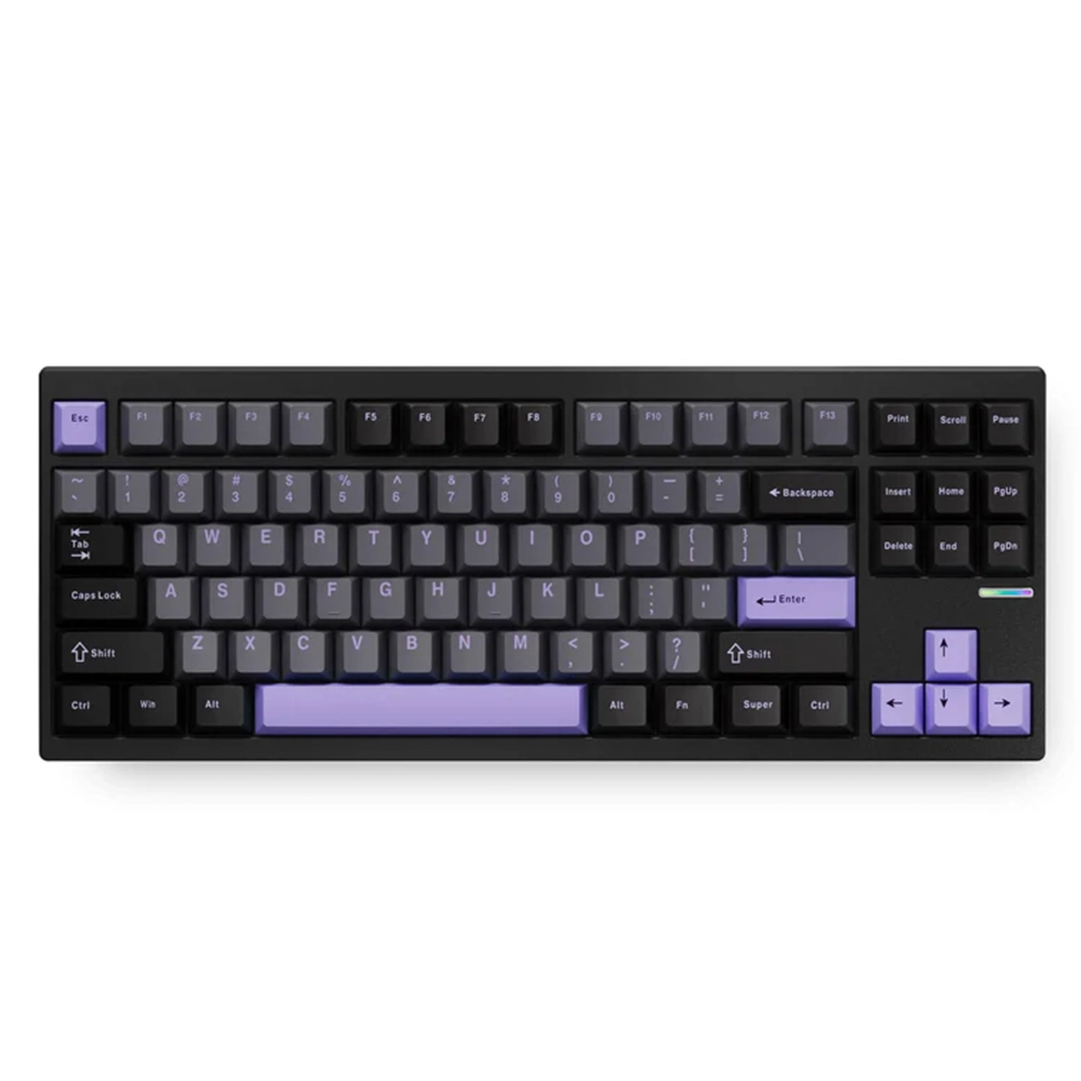 TECLADO MCHOSE GX87 MAX TKL BLACK ANODIC OXIDATION SWITCH MATCHA LATTE V2